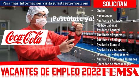 🎡 Empleos Coca Cola Femsa 2022 2023 Requisitos Y Beneficios Generales