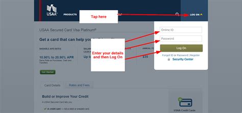Usaa Secured Card Visa Platinum Card Online Login Cc Bank