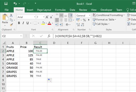 Excel Formula To Compare Two Cells For Getting Lowest Value Super User