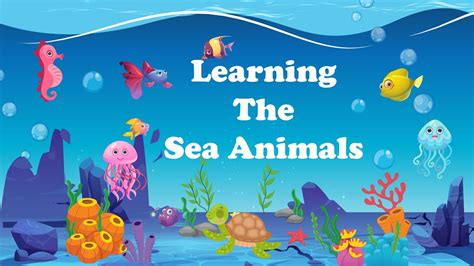 Sea Animals Learn Sea Animals Names Kids Vocabulary Educational