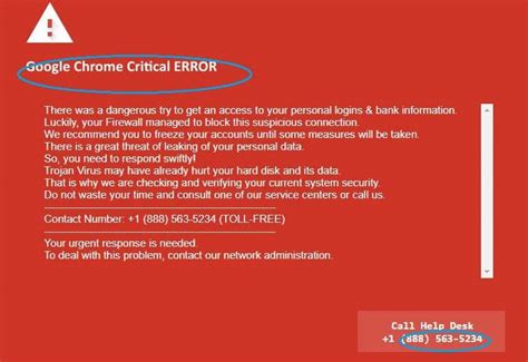 I have tried with other mozilla firefox and i am able to share my screen but not while sharing screen it throws the following error Remove Google Chrome Critical Error Red Screen Scam (Dec ...