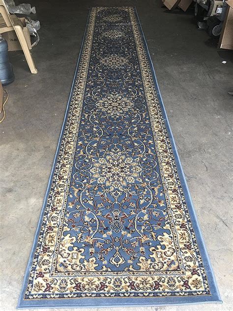 Traditional Long Persian Oriental Runner Blue 330000 Point Deir Debwan