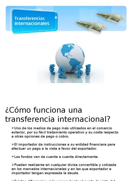 Transferencias Internacionales Pdf Exportaciones Bancos