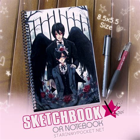 Kuroshitsuji Sketchbook Or Notebook Journal Starinmypocket