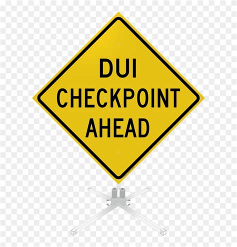 Dui Checkpoint Ahead Roll Up Sign Workplace Safety Clip Art Hd Png