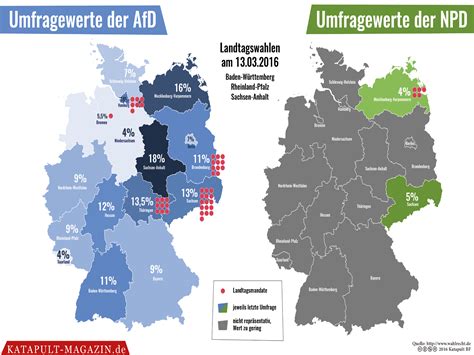 Hier erfahren sie, wie die ersten hochrechnungen aussehen. Karte der Woche | Umfragewerte der AfD und NPD - Aufstieg ...