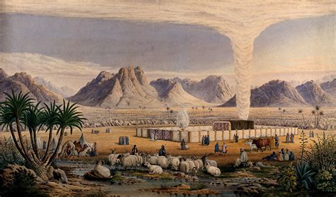 The Israelites Encampment In The Wilderness Of Paran After The Exodus From Egypt God Manifests