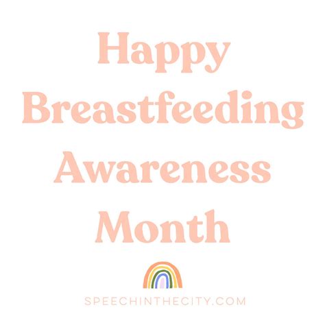 Breastfeeding Awareness Month Speech In The City
