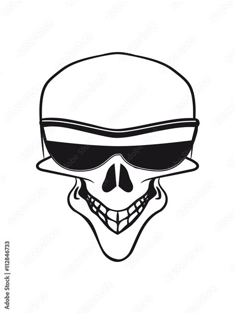 Skull Sunglasses Funny Stock Illustration Adobe Stock