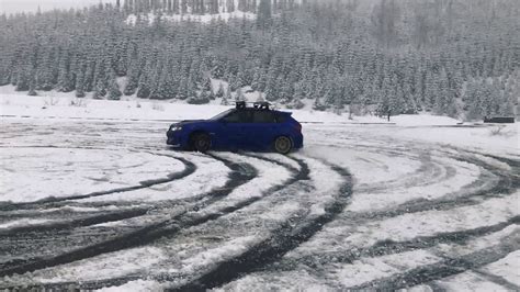 2008 Subaru Wrxsti Snow Drifting Youtube