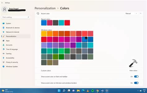 How To Change Taskbar Color In Windows 11