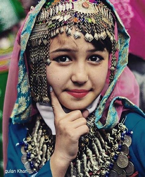 Awesome A Hazara Girl With Traditional Jewelry And Dress Balochistan