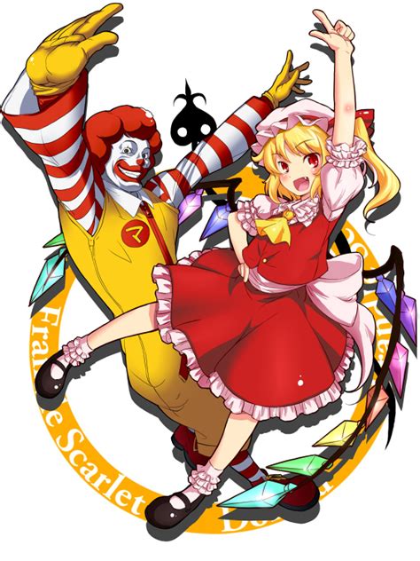 Flandre Scarlet And Ronald Mcdonald Touhou And 2 More Drawn By No~ma