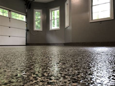 Some even create a beautiful. Garage Epoxy Floor in metallic flake Pewter. | Epoxy floor ...