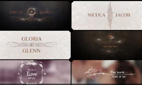 25 Best Free After Effects Wedding Templates Intros And Titles 2021