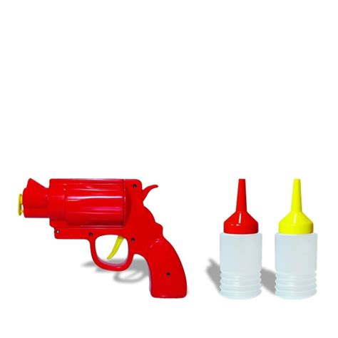 Totalcadeau Pistolet Distributeur De Sauce Ketchup Mayonnaise Moutarde Objets Déco Rue