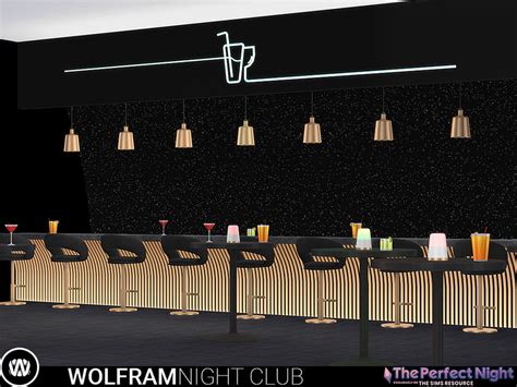 The Sims Resource The Perfect Night Wolfram Night Club Juice Bar