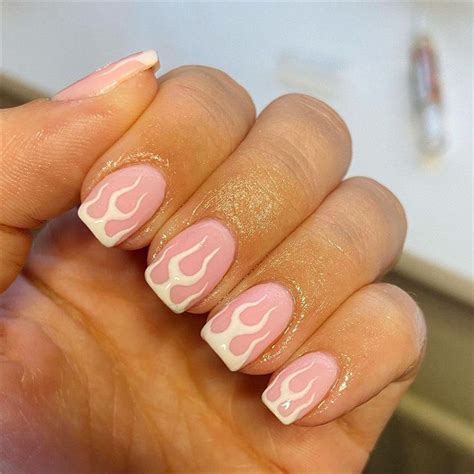 40 Cool Acrylic Flame Nails Designs The Newest Summer Manicure Trend