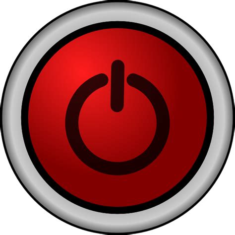 Power On Off Switch Red Clip Art At Vector Clip Art Online