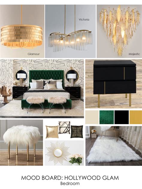 Mood Board For Hollywood Glam