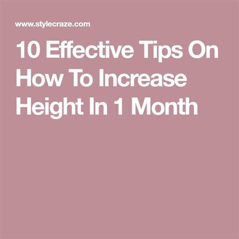 Help your child reach their full potential, money back guaranteed. 10 Effective Tips On How To Increase Height In 1 Month | Increase height, Tips to increase ...