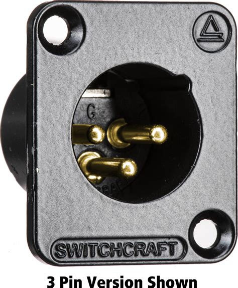 Switchcraft De5mbau 5 Pin Xlr Male Panelchassis Mount Connector