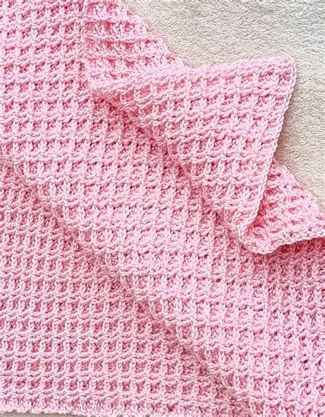 Crochet Baby Blanket Pattern Double Waffle Crochet Etsy Australia
