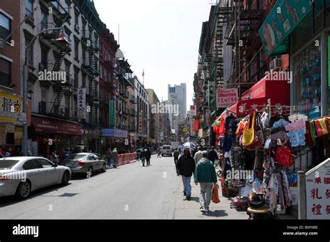 Mott Street Chinatown Lower Manhattan New York City Stockfotografie