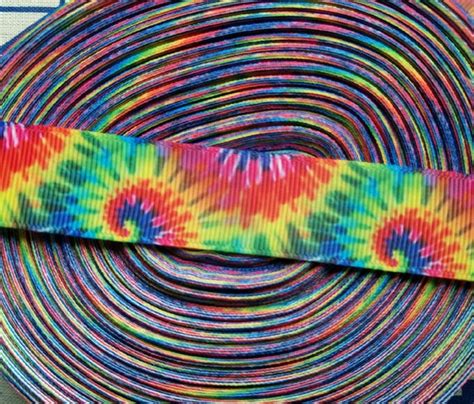 78 Tie Dye Grosgrain Ribbon Ribbon By The Yard Hair