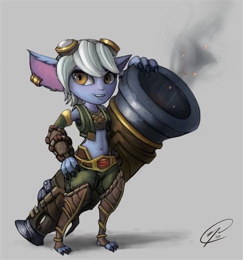 Tristana By Tehsasquatch League Of Legends D D Character Ideas Neko