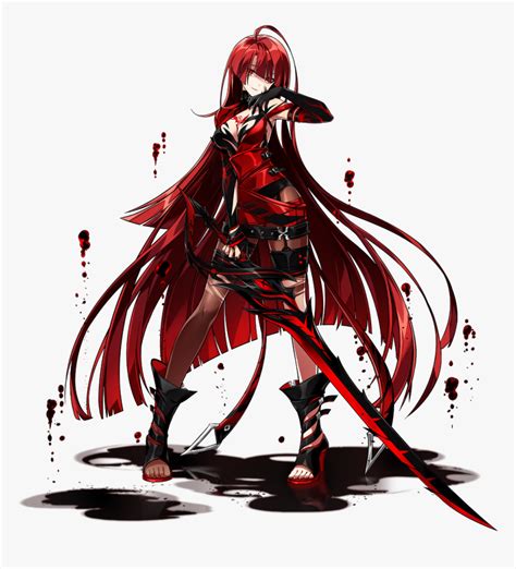 Anime Girl Blood Sword