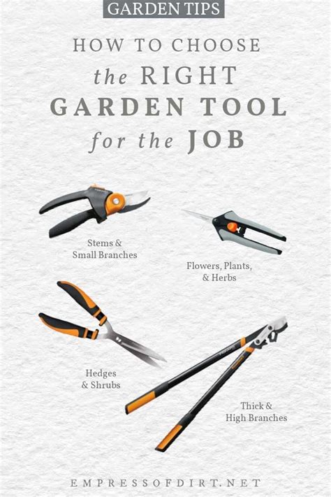 How To Choose The Right Pruning Tool For Your Garden Jobs — Empress Of Dirt