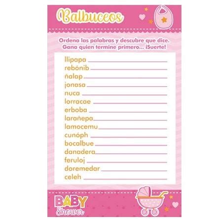 ¡veamos cuál de tus invitadxs puede encontrar todas las palabras relacionadas a bebés en el menor tiempo posible! Juegos Para Baby Shower Crucigrama Con Respuestas - Tengo ...