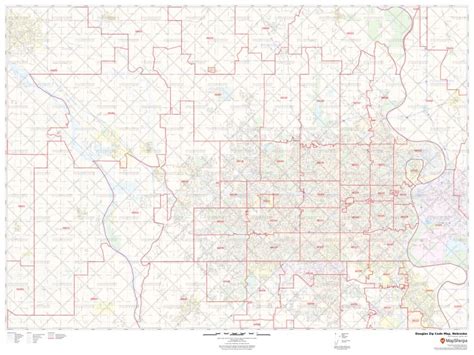 Douglas Zip Code Map Nebraska Douglas County Zip Codes