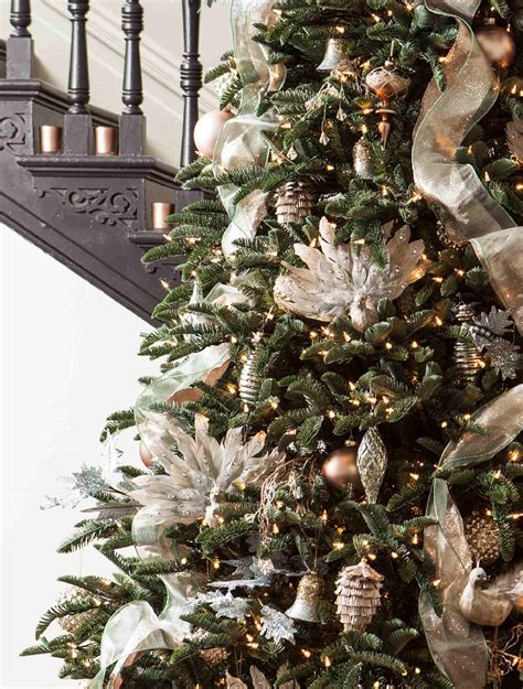 Bh Noble Fir With Winter Frost Ornaments By Balsam Hill