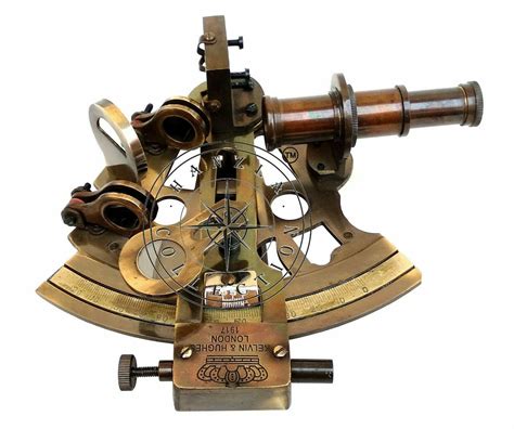 antique brass working marine sextant collectible vintage nautical ship astrolabe ebay