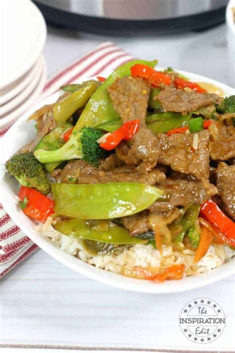 Try this amazing instant pot chinese pepper steak recipe. Instant Pot Beef Stir Fry Using Flank Steak · The Inspiration Edit