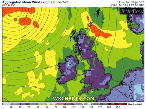 Uk Heatwave Map Atlantic Heat To Blast Britain With 30c Scorcher This Week New Charts