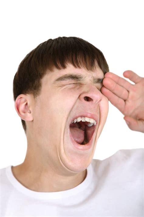 Young Man Yawning Stock Image Image Of Slack Human 35377589