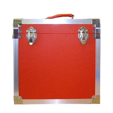 12 Inch Retro Style Lp Vinyl Storage Case Red Arrowfile The