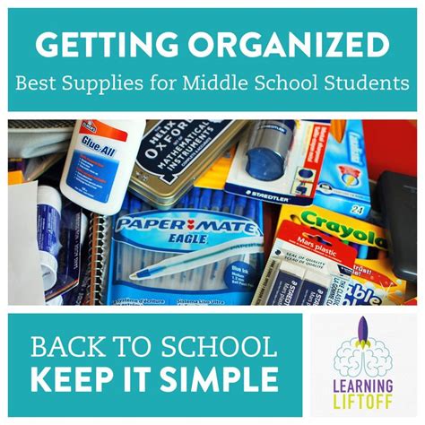 Back To School Best School Supplies For Middle School Students