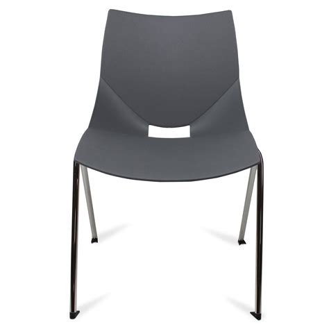 Color Gray Shell Chairs By Italian Designer Angelo Pinaffo Are