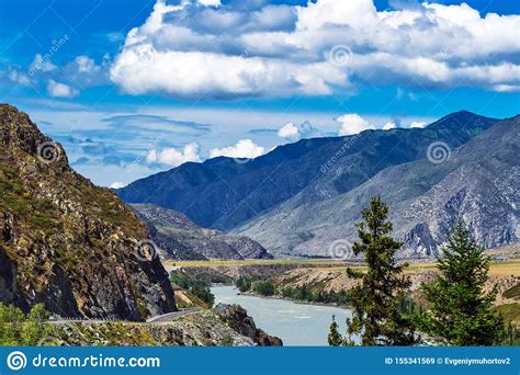 The River Katun Gorny Altai Russia Stock Image Image Of Stone