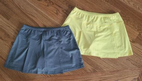 Bolle Tennis Athletic Skirtskortshorts Womens Size L Lot Of 2 Gray