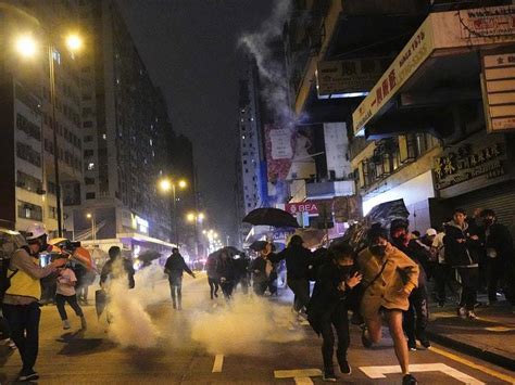 Hong Kong Protests Continue Into New Year Express And Star