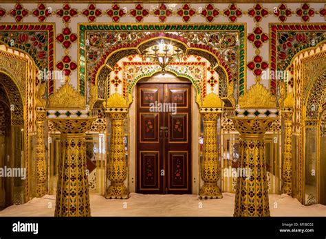 City Palace Jaipur Rajasthan Royal Palace Room Architecture Interior