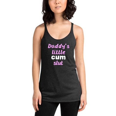 Daddys Little Cum Slut Tank Top Ddlg Ropa Ropa Puta Daddy Etsy España