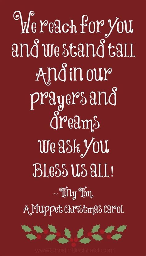 Check out our tiny tim quote selection for the very best in unique or custom, handmade pieces from our shops. Bless Us All ~ Tiny Tim, A Muppet Christmas Carol | Merry Movies, Books, Quotes | Pinterest ...