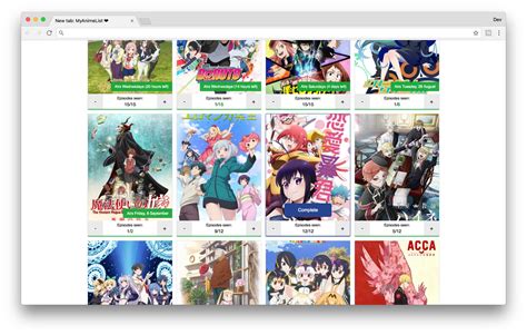 Github Ricklancee New Tab Myanimelist Track And Update Your Shows From Myanimelist Net In A