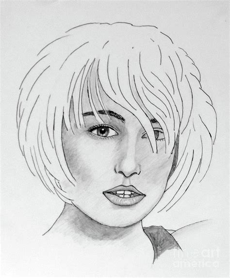 White Haired Floozy Drawing By Stephen Brooks Fine Art America